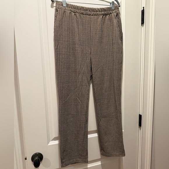 a new day Pants - a new day Black and Cream Houndstooth Pants